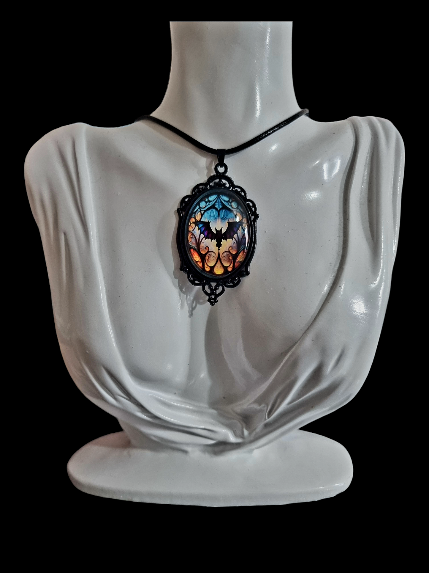 Gothic Bat Pendant Necklace