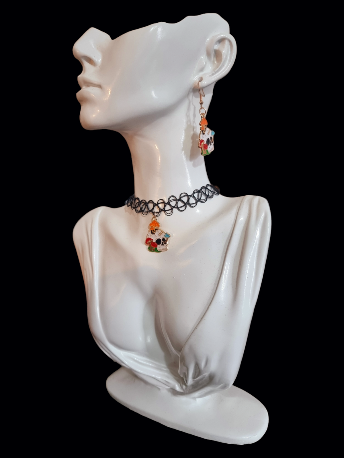 Mushroom Skull choker