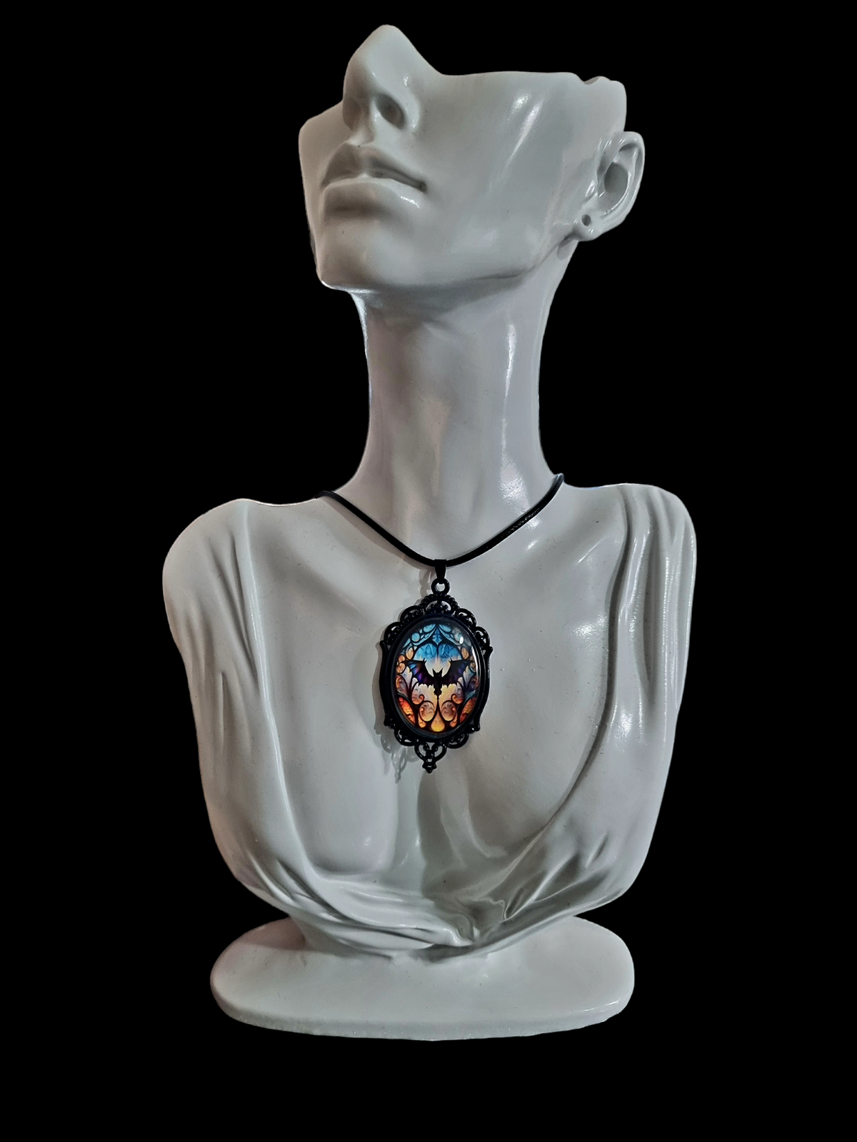 Gothic Bat Pendant Necklace