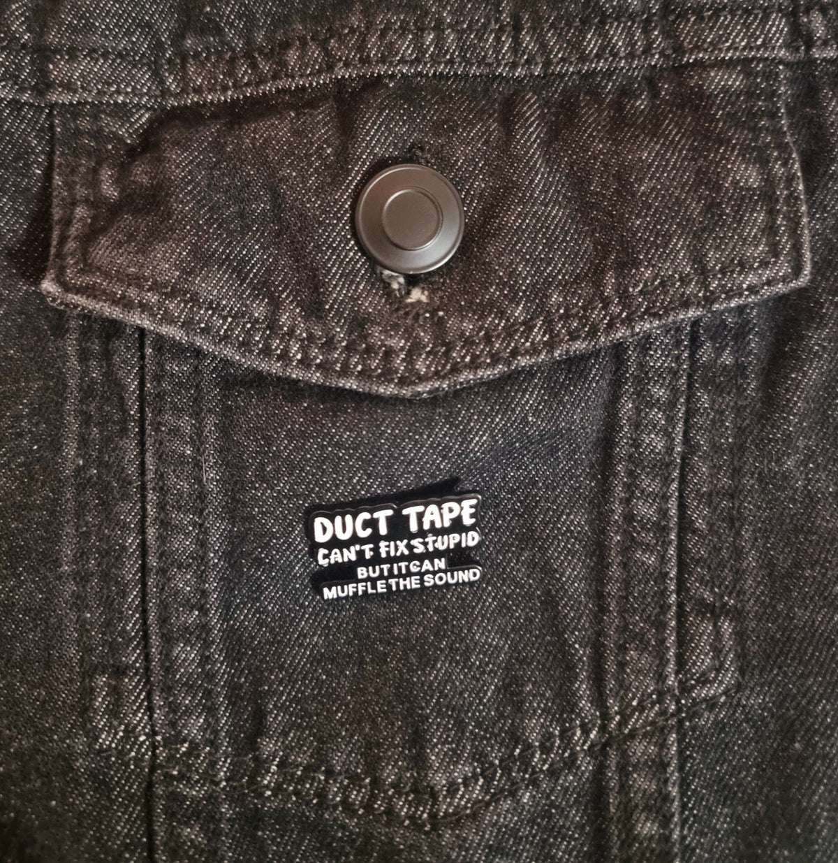 Duct Tape Pin Badge