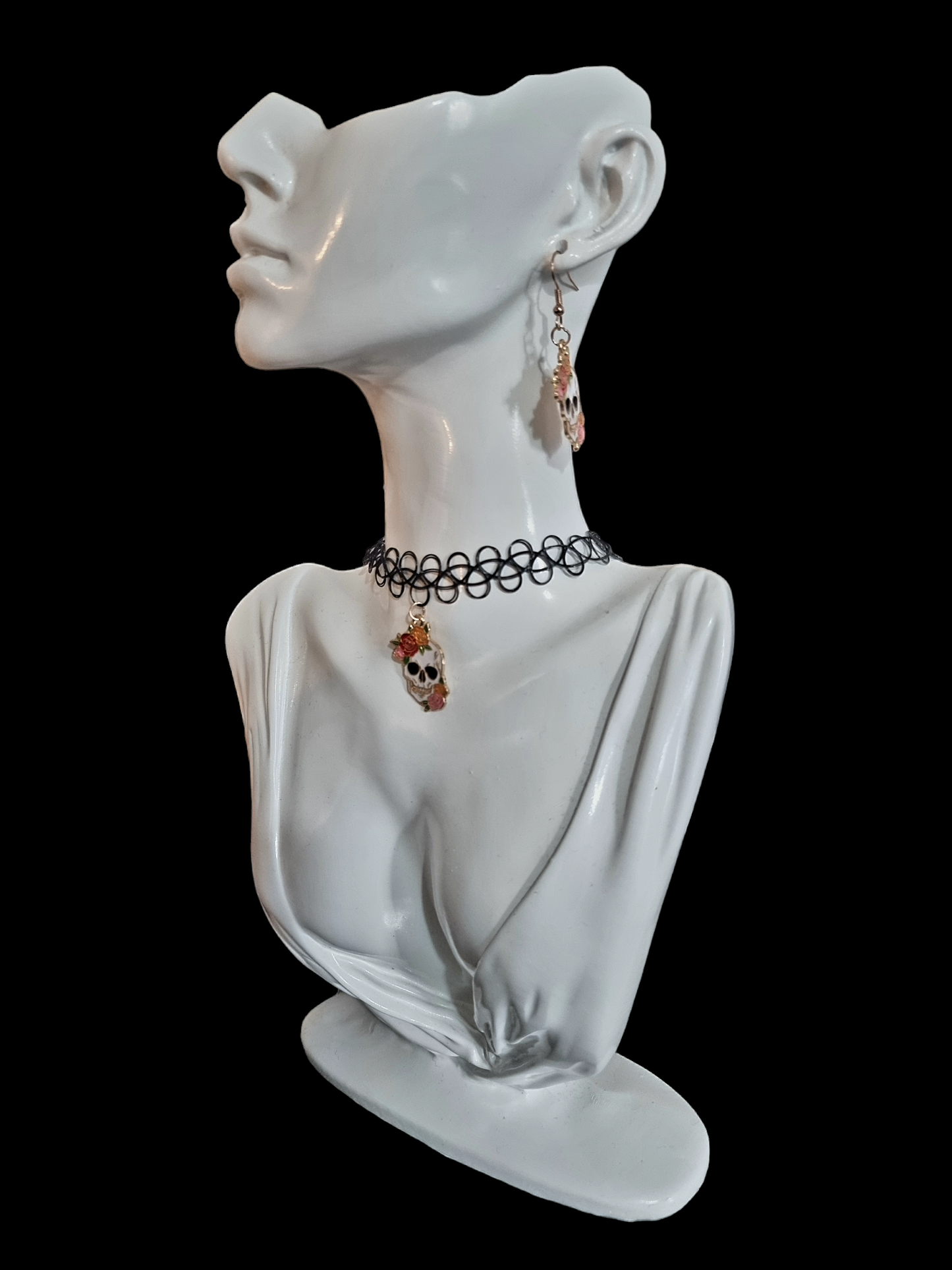 Rose Skull Choker