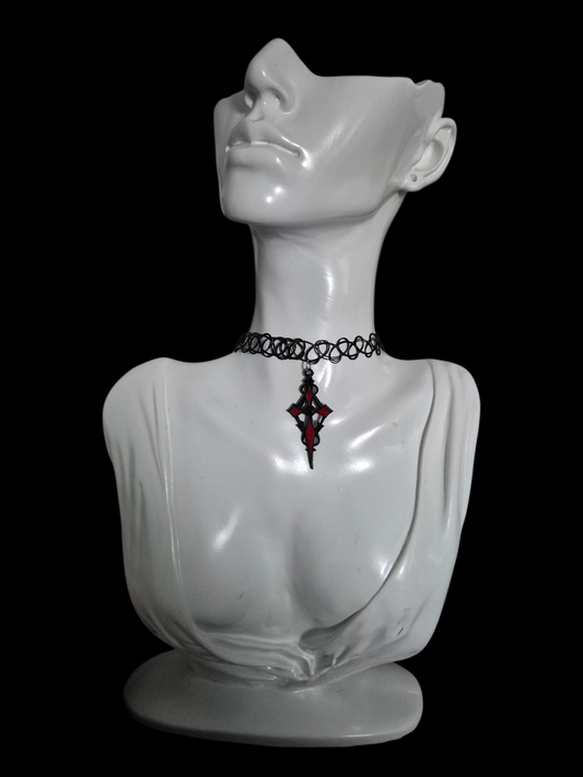 Gothic Cross Choker