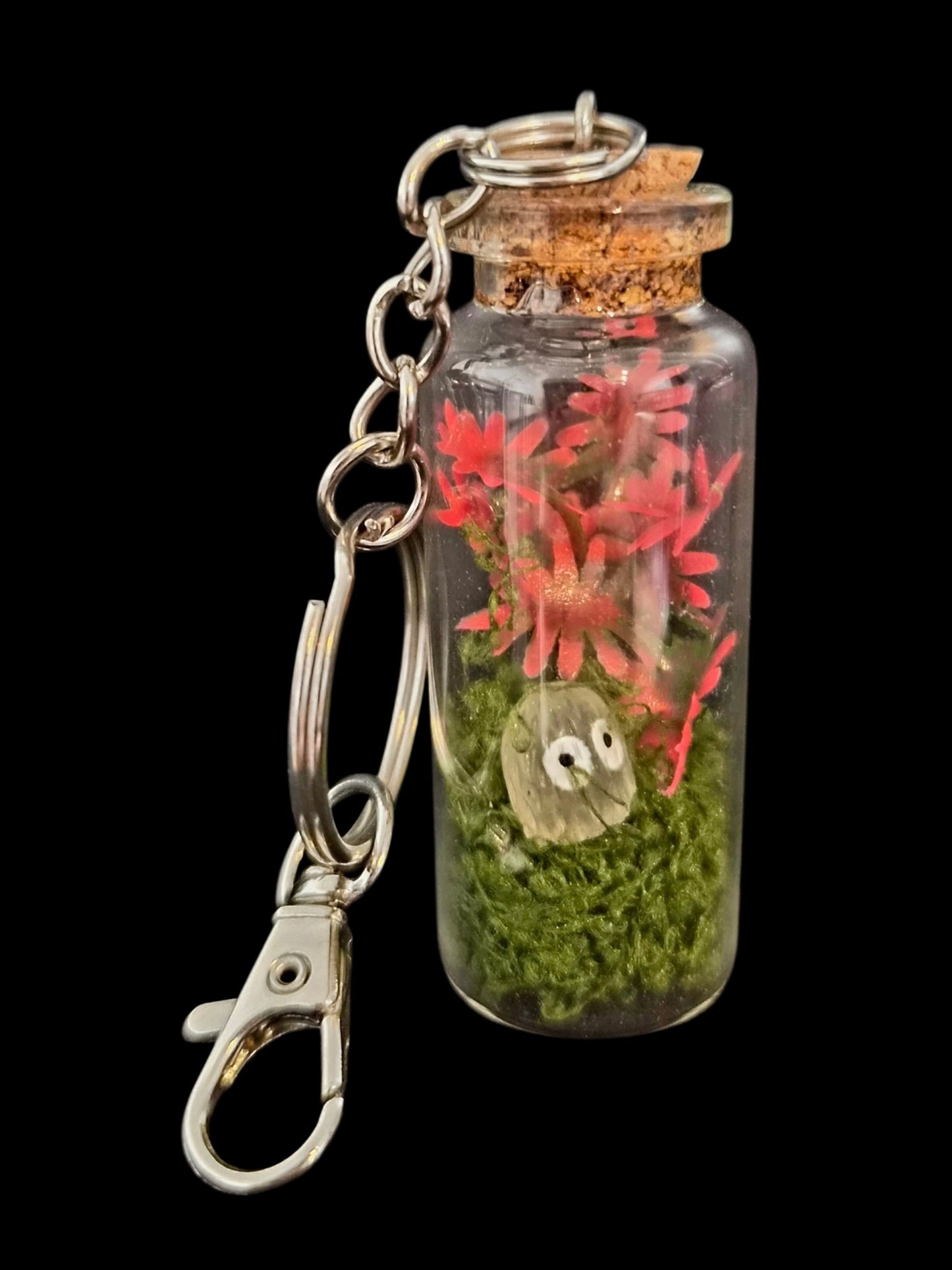 Ghost in a bottle Keychain