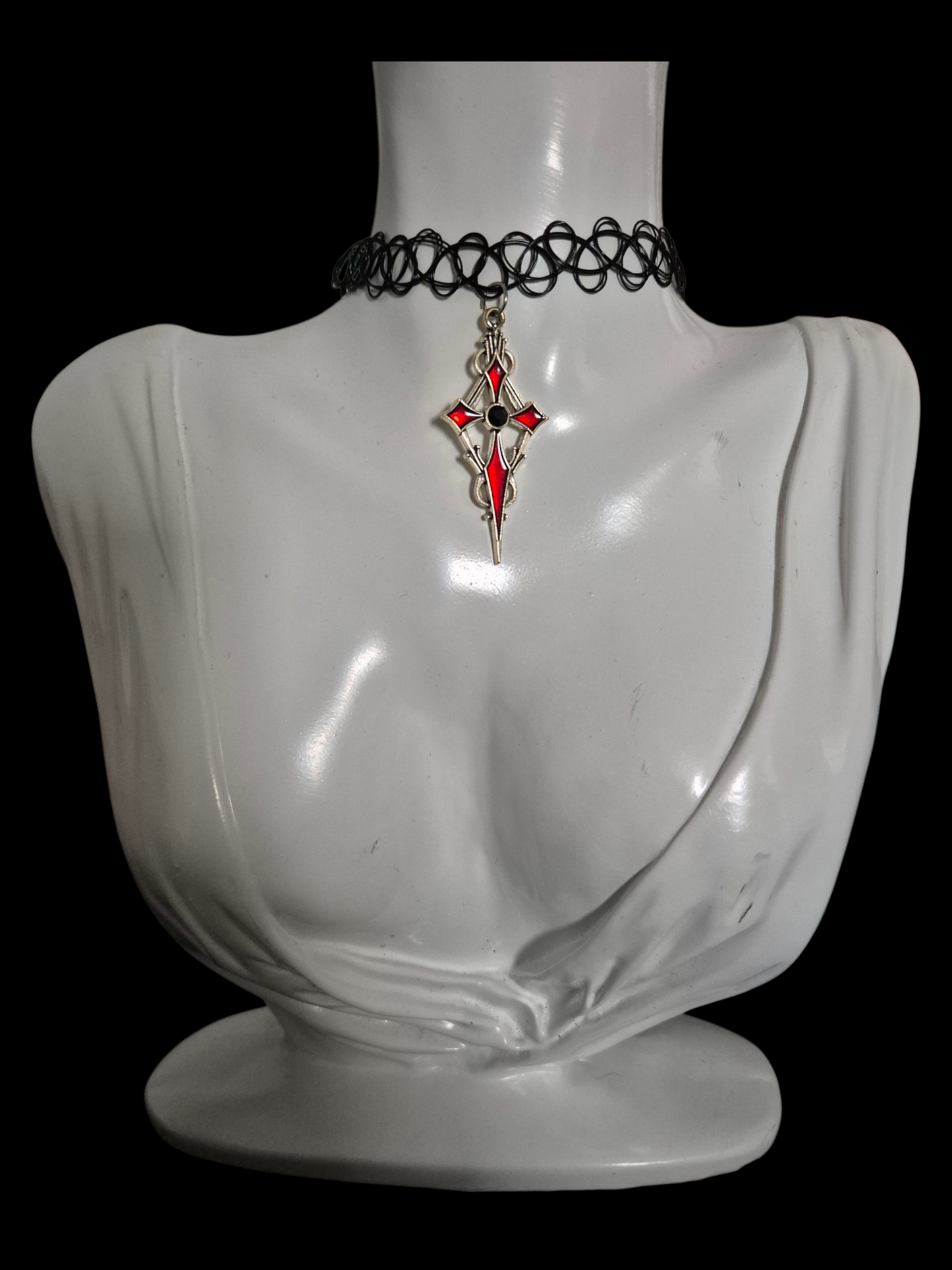 Gothic Cross Choker