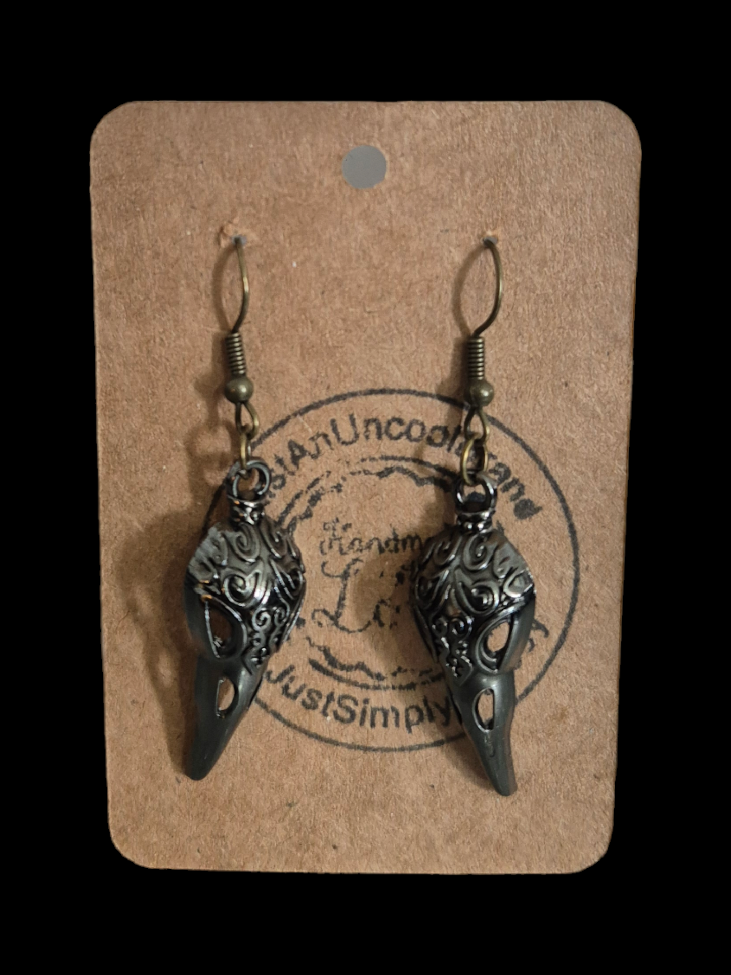 Crow Skull Earrings