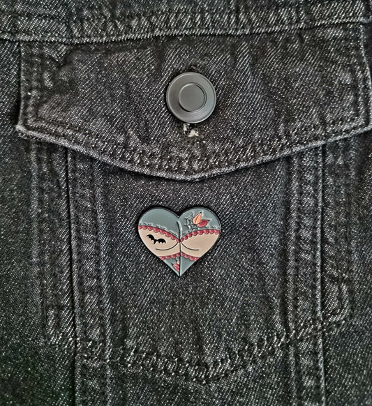 Bat Booty Pin Badge