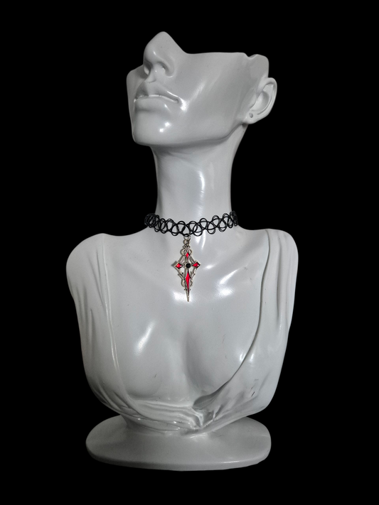 Gothic Cross Choker