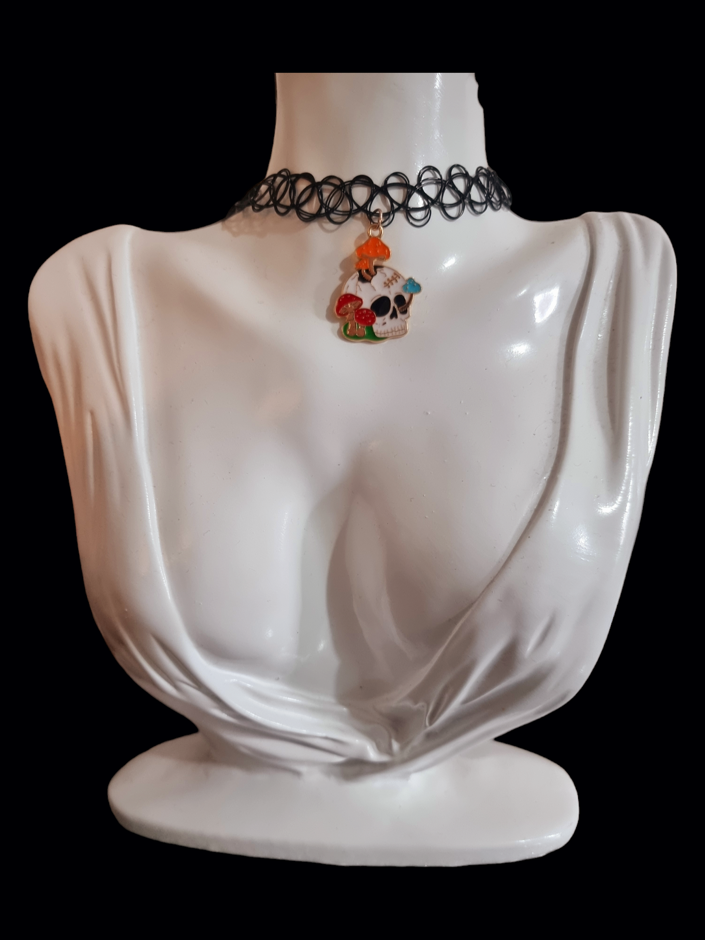 Mushroom Skull choker