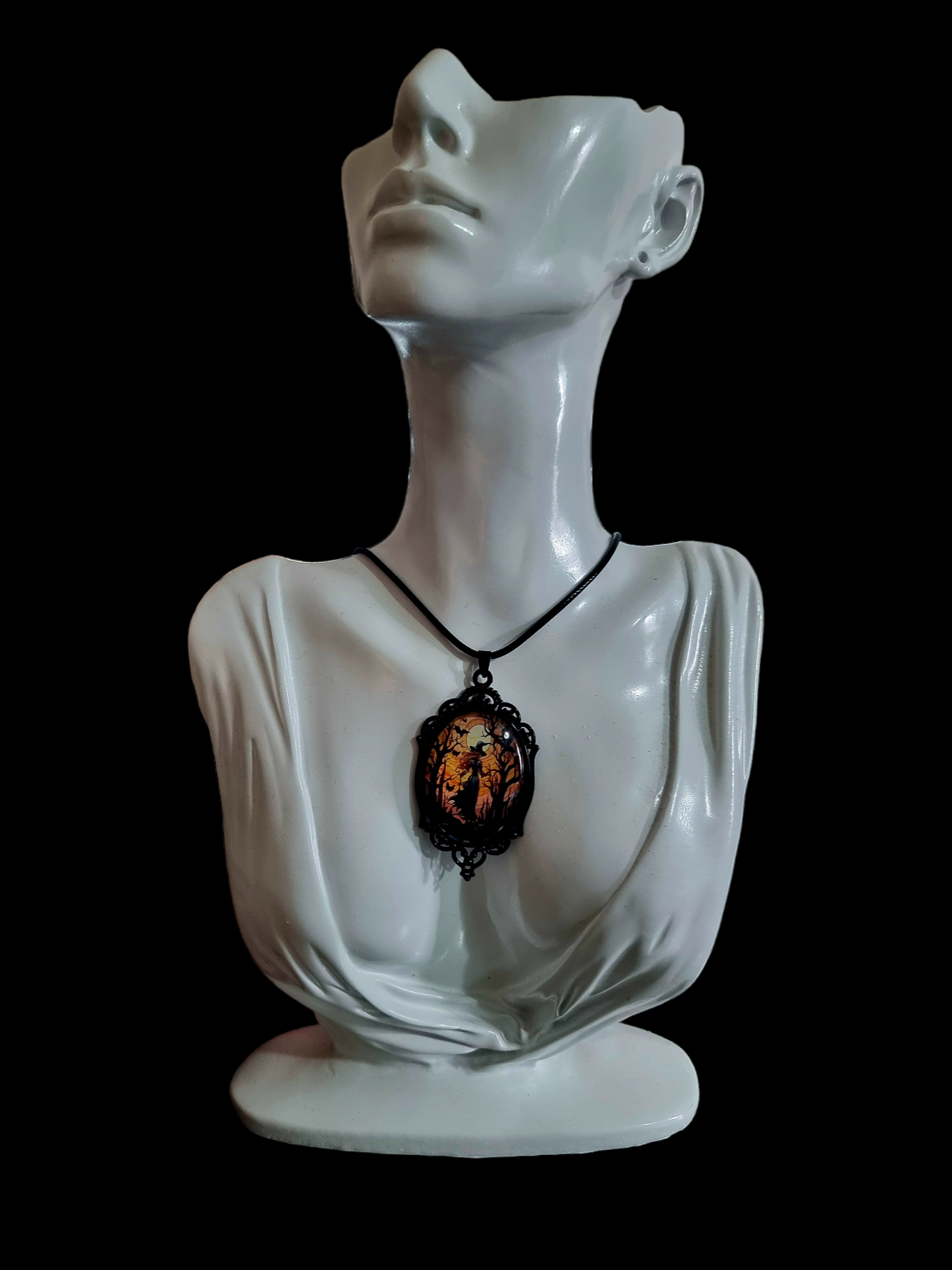 Gothic Witch Pendant Necklace