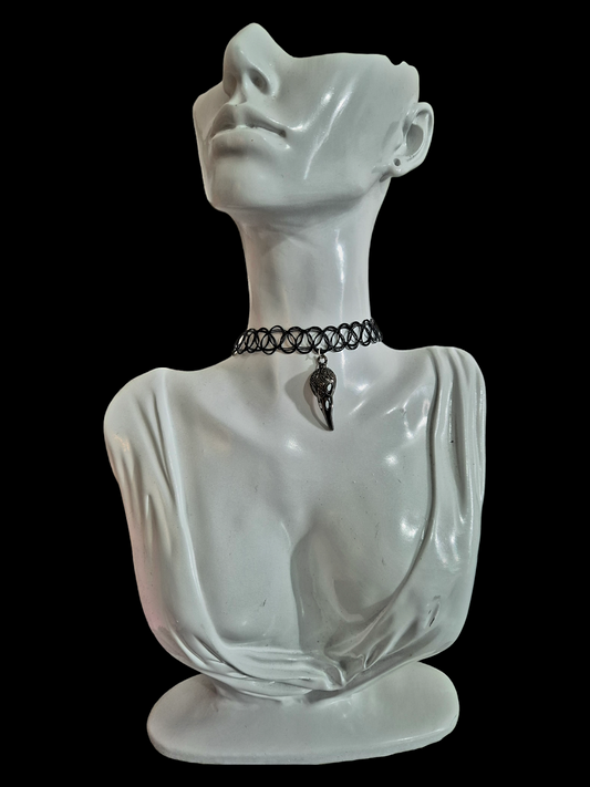 Crow Skull Choker