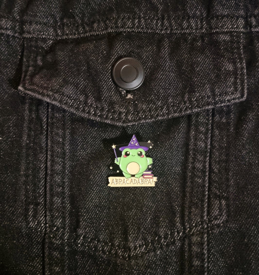 Abracadabra Frog Pin Badge